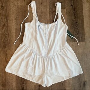 Wild Fable Light Blue Romper XXL Shorts Light Airy 100% Cotton Resort NWT!!